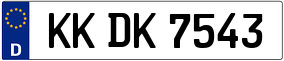 Trailer License Plate